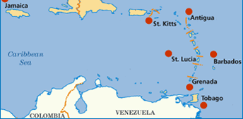 Caribbean Map